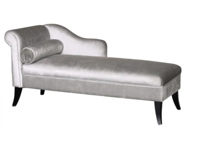 Chaiselongue Kreative Möbel Wohnzimmer Modern Design Sofa Stoff Silber